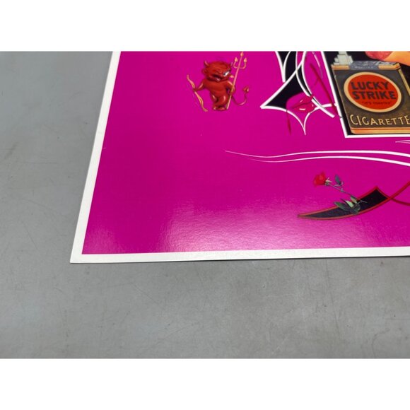 LE GM Harley Davidson motorcycle print artwork signed 7/50 water 16x12" READ - Picture 4 of 7